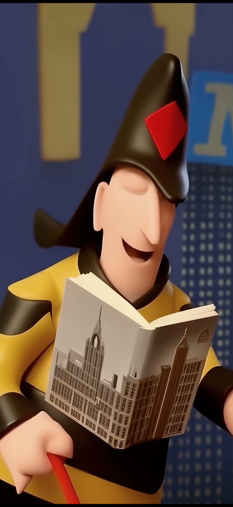 Joey the Fireman as a 3D character